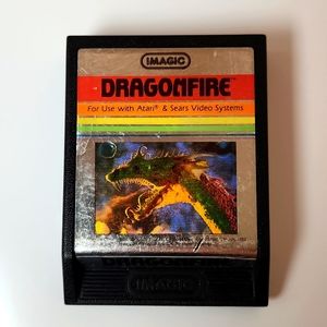Atari Imagic Game Dragonfire Cleaned & Tested
